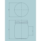 130ml-es konzerv üveg TO53