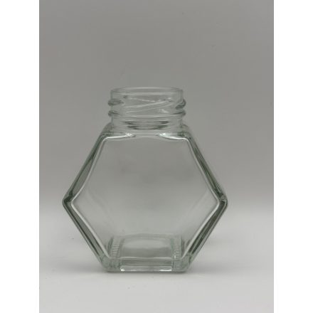 200ml-es álló hatszög üveg TO43