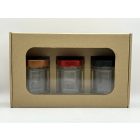 3x212ml ablakos doboz