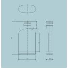 100ml-es lapos üveg