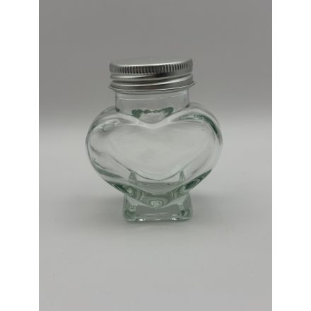 80ml-es szív üveg