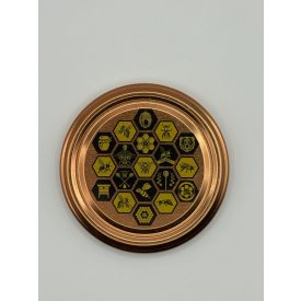 82-es bronz méhsejt lapka
