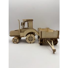 3D Traktor pótkocsival fa játék