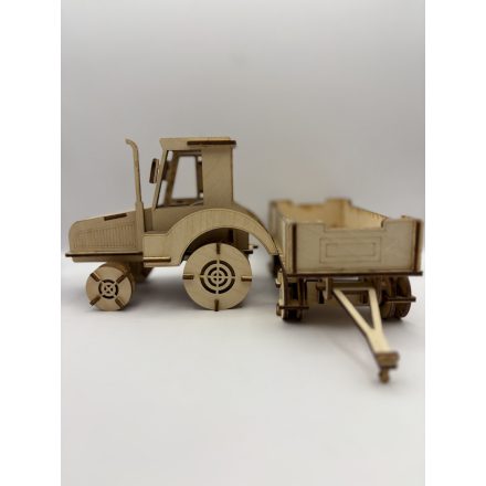3D Traktor pótkocsival fa játék